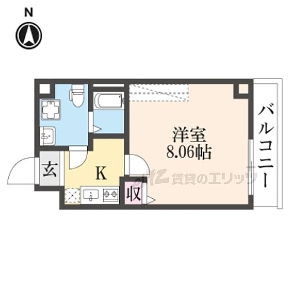 京都府京都市上京区閻魔前町(賃貸マンション1K・5階・23.45㎡)の写真 その2