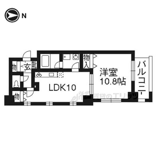 グラシオン西陣 302｜京都府京都市上京区大宮通今出川下ル薬師町(賃貸マンション1LDK・3階・46.72㎡)の写真 その2