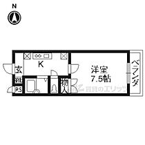 ハウスオブローゼII 205 ｜ 京都府京都市右京区西院西三蔵町（賃貸マンション1K・2階・21.80㎡） その2