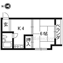 京都府京都市下京区西七条南月読町（賃貸マンション1K・4階・19.00㎡） その2