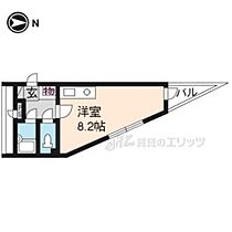 京都府京都市左京区田中関田町（賃貸マンション1K・4階・21.00㎡） その2