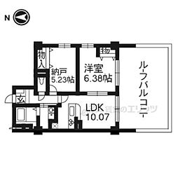 コンフォレスト三条 2LDKの間取図画像
