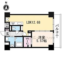 sawarabiparkhouse 1LDKの間取図画像