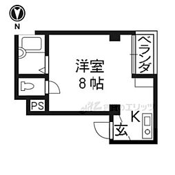 パレスオブタクティクス 1Kの間取図画像