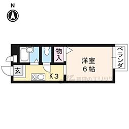 ソフィアガーデン 1Kの間取図画像