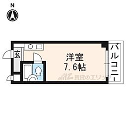 ハイツチロル 1Kの間取図画像