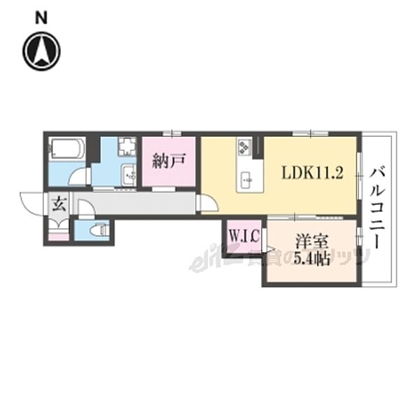 ＳｈａＭａｉｓｏｎ ｒｅｌａｆｏｒｔ 202｜京都府京都市下京区突抜1丁目(賃貸マンション1LDK・2階・49.61㎡)の写真 その2