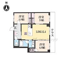 京都府京都市右京区西京極郡醍醐田町（賃貸マンション3LDK・1階・60.75㎡） その2