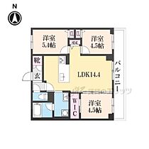 京都府京都市右京区西京極郡醍醐田町（賃貸マンション3LDK・2階・64.05㎡） その2