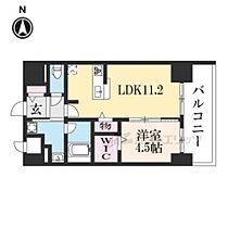 京都府京都市右京区西院東今田町（賃貸マンション1LDK・4階・40.10㎡） その2