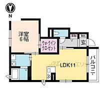 京都府京都市北区等持院南町（賃貸アパート1LDK・1階・45.00㎡） その2