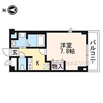 椈真 201 ｜ 京都府京都市北区北野西白梅町（賃貸マンション1K・2階・24.84㎡） その1