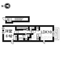 エクセレント高辻 202 ｜ 京都府京都市右京区梅津堤下町（賃貸アパート1LDK・2階・42.37㎡） その2