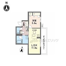 クオレール　はな 1階1LDKの間取り