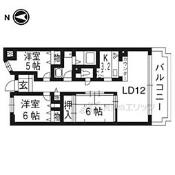 紫野門前町アーバンライフ 3階3LDKの間取り