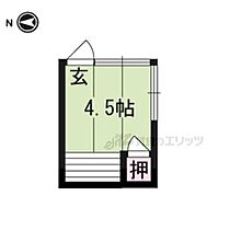 京都府京都市左京区下鴨東塚本町（賃貸アパート1R・2階・10.00㎡） その2