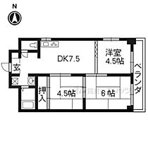 シャトー高野 408 ｜ 京都府京都市左京区一乗寺赤ノ宮町（賃貸マンション3LDK・4階・52.20㎡） その2