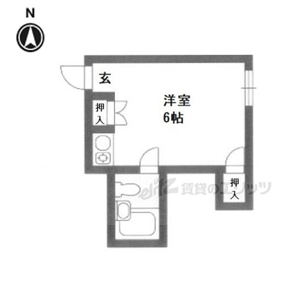 ハウスジョイ 203｜京都府京都市左京区北白川東瀬ノ内町(賃貸マンション1R・2階・16.00㎡)の写真 その2