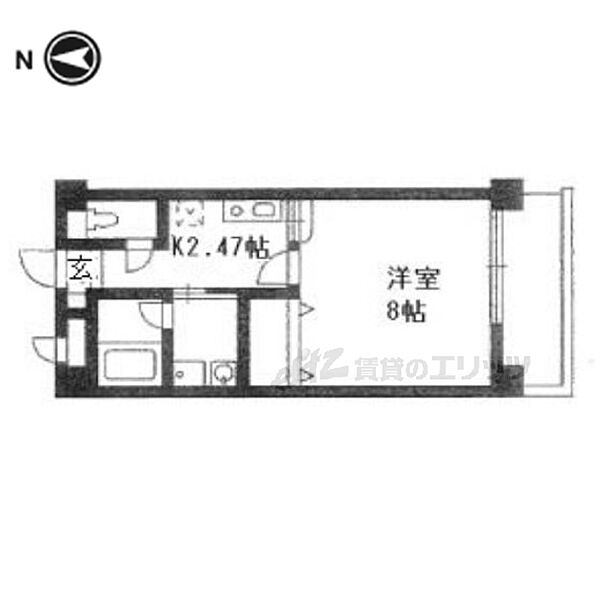 おーりとーり 305｜京都府京都市左京区岩倉幡枝町(賃貸マンション1K・3階・27.00㎡)の写真 その2