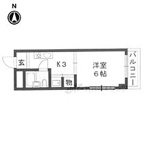 ランドハウス洛北 201 ｜ 京都府京都市左京区一乗寺向畑町（賃貸マンション1K・2階・22.47㎡） その2