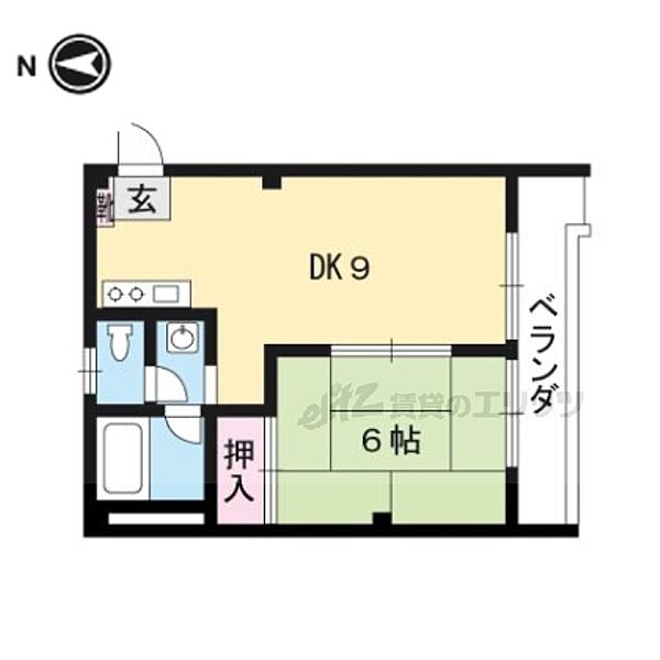 Ｖ　ＡＮＤ　Ｙホームヤスダ 203｜京都府京都市左京区上高野畑ケ田町(賃貸マンション1DK・2階・36.22㎡)の写真 その2