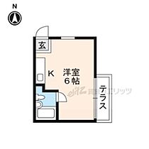 京都府京都市左京区下鴨中川原町（賃貸アパート1R・2階・14.00㎡） その2