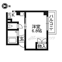 京都府京都市左京区一乗寺南大丸町（賃貸マンション1K・2階・20.70㎡） その2