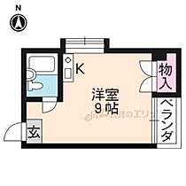 京都府京都市北区西賀茂榿ノ木町（賃貸マンション1K・2階・19.86㎡） その2