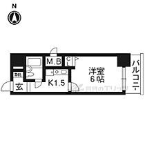 京都府京都市下京区順風町（賃貸マンション1K・4階・28.08㎡） その2