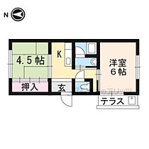 京都府京都市北区上賀茂桜井町（賃貸マンション2K・1階・32.00㎡） その2