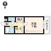 京都府京都市左京区松ヶ崎西山（賃貸マンション1K・4階・22.30㎡） その1