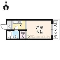 ハイツ庵野 102 ｜ 京都府京都市左京区一乗寺庵野町（賃貸アパート1R・1階・18.58㎡） その2