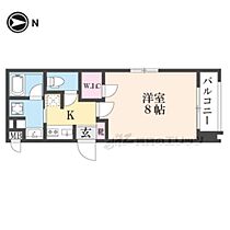 京都府京都市左京区田中里ノ前町（賃貸マンション1K・4階・26.40㎡） その2