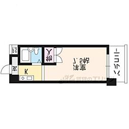 メゾン・ラ・ココネ 1階1Kの間取り