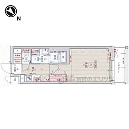 ベラジオ雅び京都洛北ガーデン 1Kの間取図画像