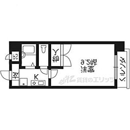 ソレイユ 1Kの間取図画像