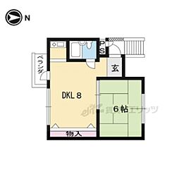 リビェールすぎうら 1LDKの間取図画像