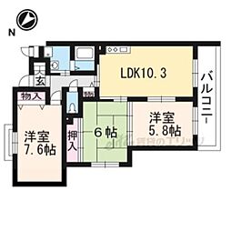 ソフィスタ洛北 3LDKの間取図画像