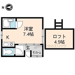 グランシャリオ 1Kの間取図画像