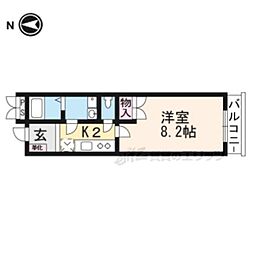 DOOR'SOIKE 1Kの間取図画像