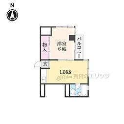 EPOCH岡崎 1LDKの間取図画像