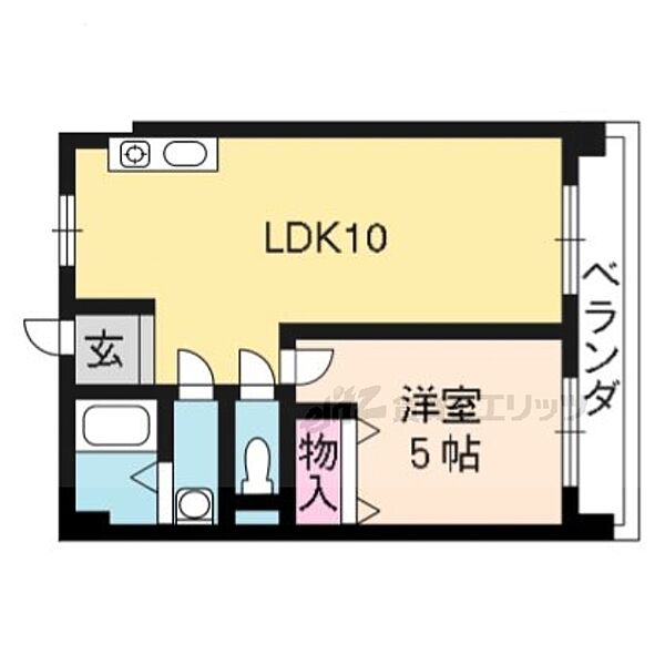 平野マンション 103｜京都府京都市北区平野鳥居前町(賃貸マンション1LDK・1階・33.99㎡)の写真 その2