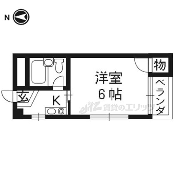 御池ハイツ 101｜京都府京都市右京区山ノ内大町(賃貸マンション1K・1階・13.95㎡)の写真 その2