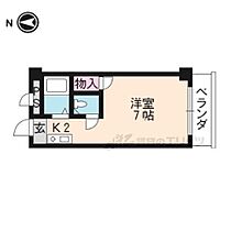 パビヨン宇多野 203 ｜ 京都府京都市右京区宇多野長尾町（賃貸マンション1K・2階・19.50㎡） その2