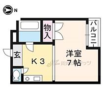 京都府京都市右京区常盤西町（賃貸マンション1R・2階・22.00㎡） その2