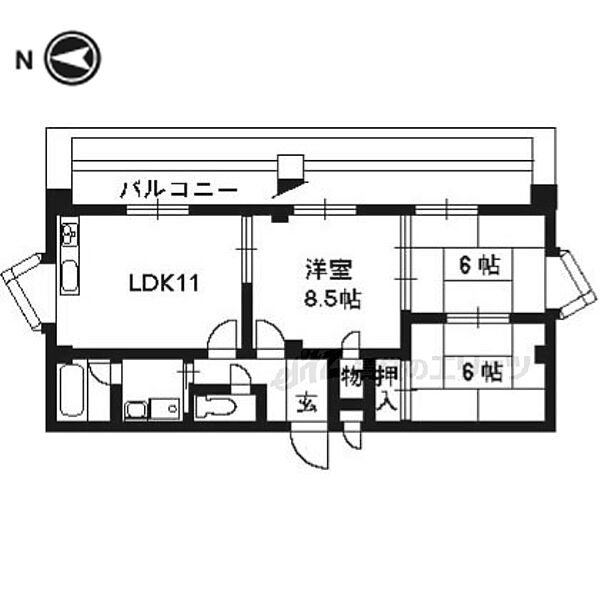 京都府京都市中京区新町通四条上る小結棚町(賃貸マンション3LDK・9階・69.60㎡)の写真 その2