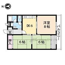 聚楽ハイツ 105 ｜ 京都府京都市中京区西ノ京伯楽町（賃貸マンション3DK・1階・57.60㎡） その2