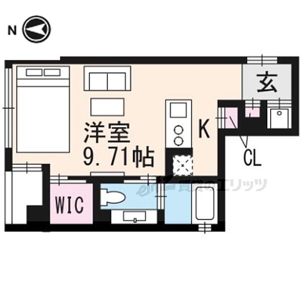 COTO GLANCE 御所北 307｜京都府京都市上京区三芳町(賃貸マンション1R・3階・25.07㎡)の写真 その2