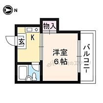 京都府京都市右京区嵯峨野宮ノ元町（賃貸マンション1K・3階・16.00㎡） その2