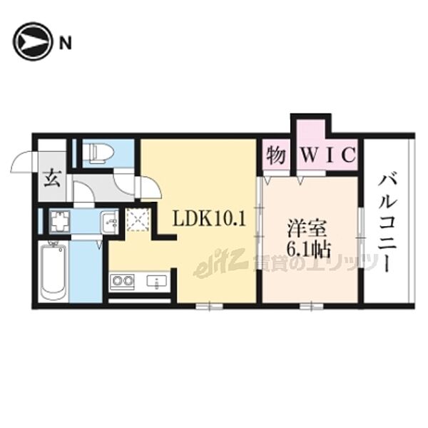 メゾン・ソネット二条新町 205｜京都府京都市中京区大恩寺町(賃貸アパート1LDK・2階・40.28㎡)の写真 その2